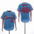 St Louis Cardinals #48 Harrison Bader skyblue Flexbase Authentic Collection Jersey