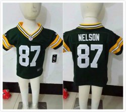 Nike Green Bay Packers #87 Jordy Nelson green nfl children jerseys