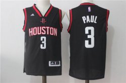 Houston Rockets #3 Chris Paul Black Swingman Basketball Stiched Jersey