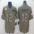 Green Bay Packers #12 Aaron Rodgers Nike Camo 2019 Salute to Service Limited Jersey-BD