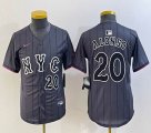 Youth Nike New York Mets #20 Pete Alonso gray majestic mlb jerseys majestic baseball jerseys 04