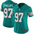 Women Dolphins #97 Jordan Phillips Nike green Color Rush Limited Jersey