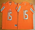 Miami Hurricanes Brad Kaaya 15 NCAA Football Jerseys - Orange