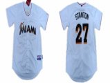 Florida Marlins #27 Mike Stanton White MLB Jerseys