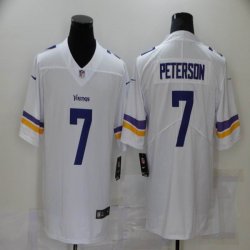 Nike Minnesota Vikings #7 Adrian Peterson white Color Rush Limited Jersey