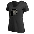 Women's Indiana Pacers Fanatics Branded Black Plus Size Cloak Camo V-Neck T-Shirt