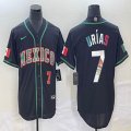 2023 World Cup Mexico #7 Julio Urias black majestic baseball jerseys 38