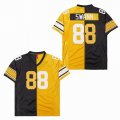 Pittsburgh Steelers #88 Lynn Swann black gold splits throwback nfl jerseys