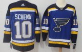 Adidas St. Louis Blues #10 Brayden Schenn blue hockey Jerseys