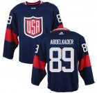 United States 2016 World Cup #89 Justin Abdelkader blue Hockey jerseys