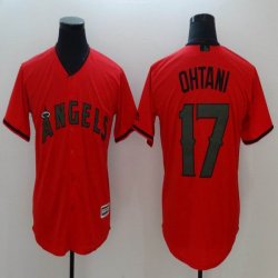 Nike Los Angeles Angels #17 Shohei Ohtani red majestic baseball jersey-BD 01