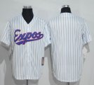 Montreal Expos blank White cheap Throwback jerseys