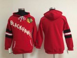 women Chicago Blackhawks blank hockey Hooded Sweatshirt