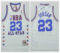 Chicago Bulls 23# Michael Jordan white Throwback all star NBA Jersey