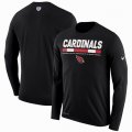 Men's Arizona Cardinals Nike Black Sideline Legend Staff Performance Long Sleeve T-Shirt