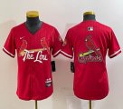 Youth Nike St.Louis Cardinals blank red majestic Baseball Jersey city version-BD 02