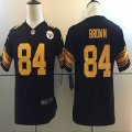 Youth Pittsburgh Steelers #84 Antonio Brown Nike black Color Rush Limited Jersey