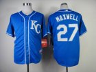 Kansas City Royals MAXWELL 27 blue mlb jersey