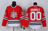 Reebok Chicago Blackhawks 2013 NHL Stanley Cup Final Champions Silver #00 Clark Griswold Red Jersey