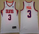 Nike Phoenix Suns #3 Chris Paul White NBA basketball Jersey-XD