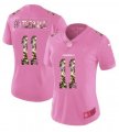 Women Nike Arizona Cardinals 11 Fitzgerald Pink Camouflage font love pink 2017 Vapor Untouchable player jersey