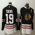 Adidas Chicago Blackhawks #19 Jonathan Toews black nhl hockey jerseys-PD