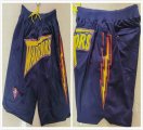 Golden State Warriors blue nba shorts with pocket-XD