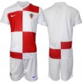 2024 Croatia Team white red soccer jersey home