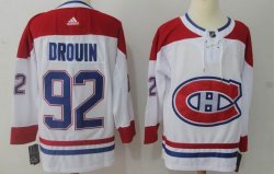 Adidas Montreal Canadiens 92 Jonathan Drouin white NHL Jerseys