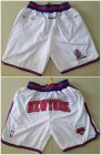 Nike New York Knicks white nba shorts with pocket-TY