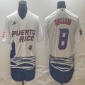 Puerto Rico #9 Baseball #8 Rosario White 2023 World Baseball Classic Replica Player Jersey 08