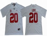 Bryce Love Jersey #20 Stanford Cardinal College white Sewn Blackout Football Jersey