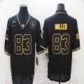 Nike Oakland Raiders #83 Darren Waller throwback black Salute To Service Limited Jersey-BD