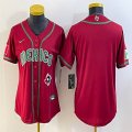 Women 2023 World Cup Mexico blank red majestic baseball jerseys 12