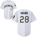 Milwaukee Brewers 8 Prince Fielder white MLB Jerseys