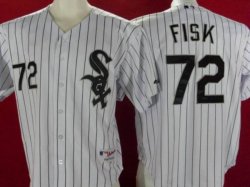 Chicago White Sox Carlton Fisk 72 White Jersey