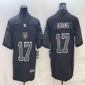 Nike Las Vegas Raiders Davante Adams black Color Rush Limited Jersey Reflective version