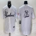 Nike New York Yankees blank white MLB baseball Jersey Joint name -BD 09