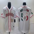 2023 World Cup Mexico #56 Randy Arozarena white green majestic baseball jerseys 13