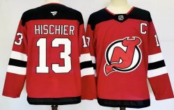 New Jersey Devils #13 Nico Hischier red Ice Hockey jersey-PD