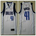 Dallas Mavericks 41# Dirk Nowitzki dark white nike nba jersey-TY