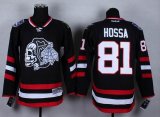 Chicago Blackhawks Marian Hossa #81 black Ice Hockey jersey(1)