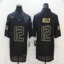 Nike Buffalo Bills #12 Jim Kelly black Salute To Service Limited Jersey-BD