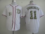 Washington Nationals 11 Zimmerman White camo mlb jerseys