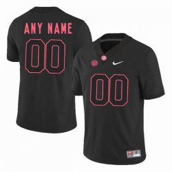 Custom Alabama Crimson Tide black college football jersey