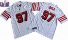 San Francisco 49ers 97# Nick Bosa white thrwoback Nike Vapor F.U.S.E. Limited Jersey