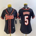 Youth Nike Cincinnati Bengals #5 Tee Higgins black NFL and MLB Baseball jerseys Joint name-BD