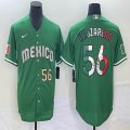 2023 World Cup Mexico #56 Randy Arozarena green majestic baseball jerseys 29