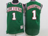 Milwaukee Bucks Oscar Robertson 1# green basketball jersey