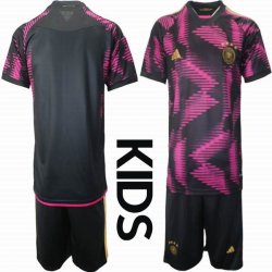 2022 World Cup Germany Team red black kid soccer jersey away